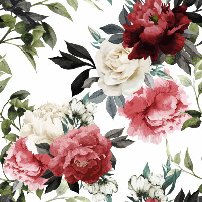 Wzór kwiatowy na dzianinie