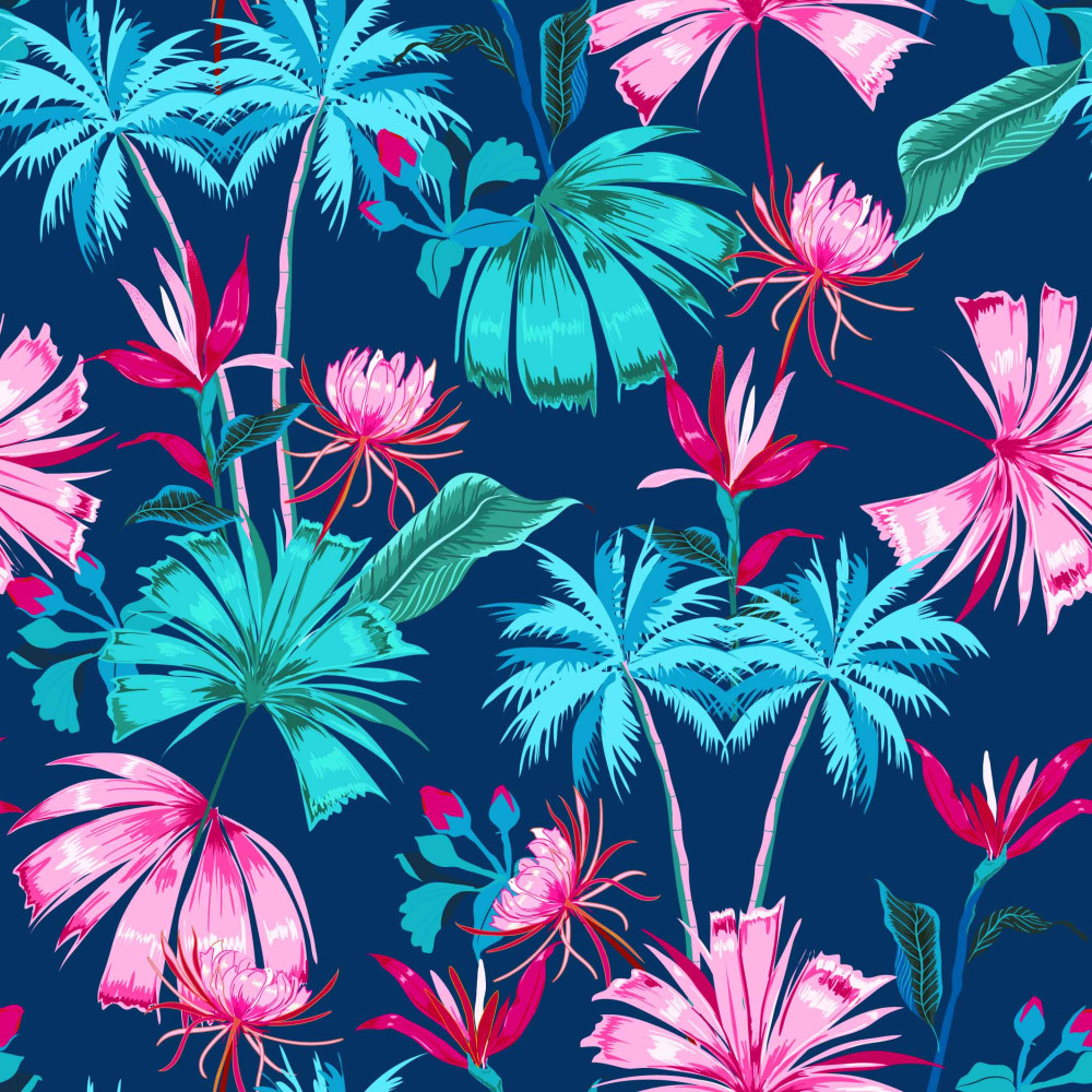 Wzór liście na dzianinie