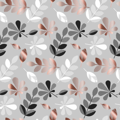 Wzór liście na dzianinie