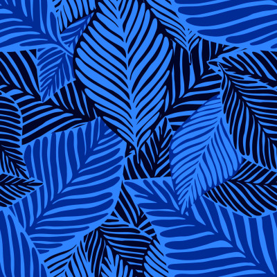 Wzór liście na dzianinie