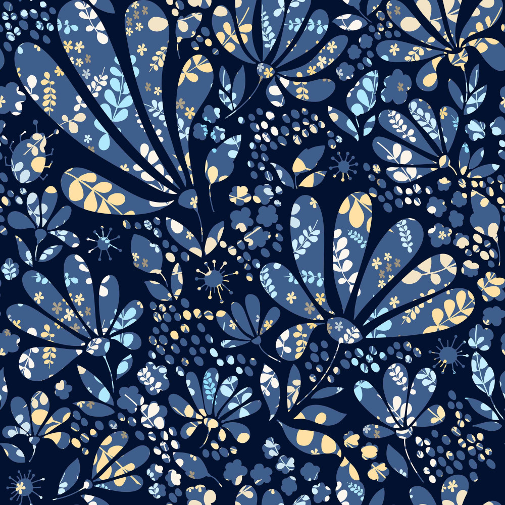 Wzór liście na dzianinie