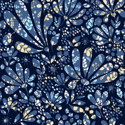 Wzór liście na dzianinie