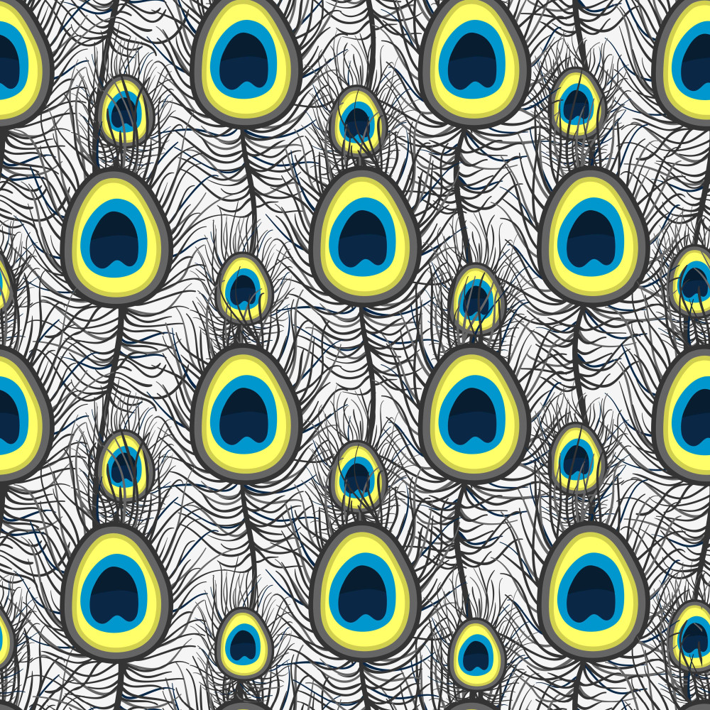 Wzór piórka na dzianinie