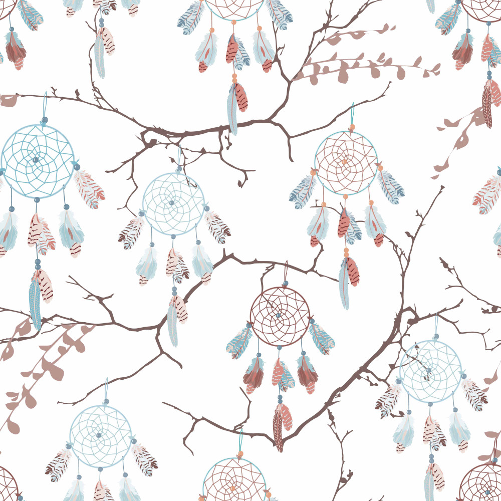 Wzór piórka na dzianinie