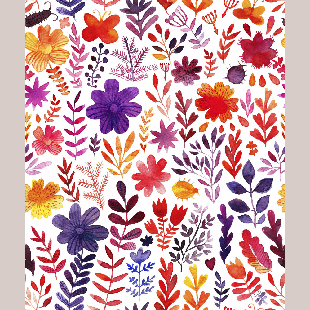 Wzór kwiatowy na dzianinie