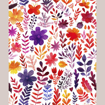 Wzór kwiatowy na dzianinie