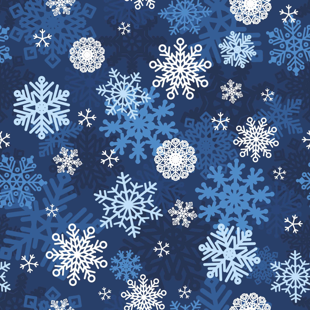 Wzór zimowy na dzianinie