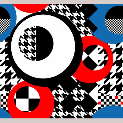 Wzór Art na dzianinie