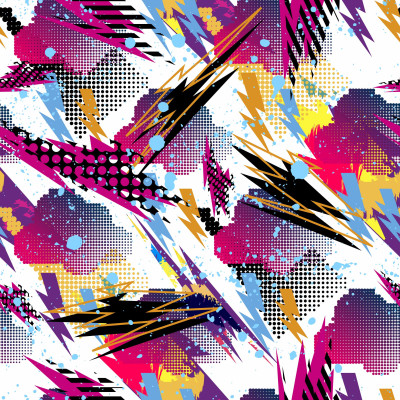 Wzór Art na dzianinie