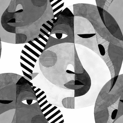 Wzór Art na dzianinie