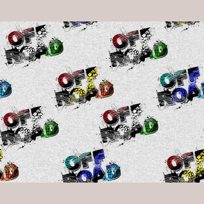 Wzór Art na dzianinie