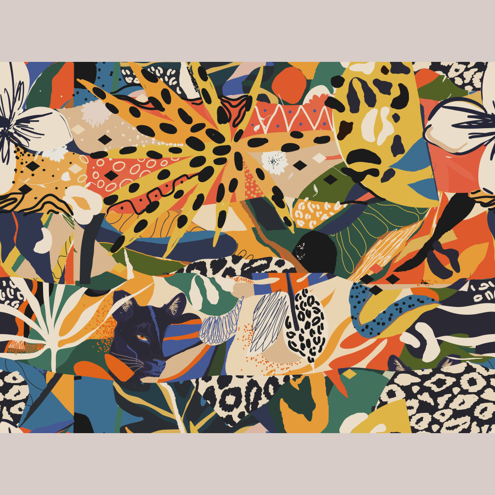 Wzór Art na dzianinie