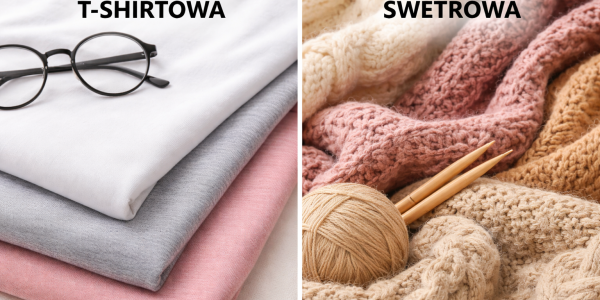 Dzianina t-shirtowa vs dzianina swetrowa – poznaj różnice i wybierz idealną dla siebie!